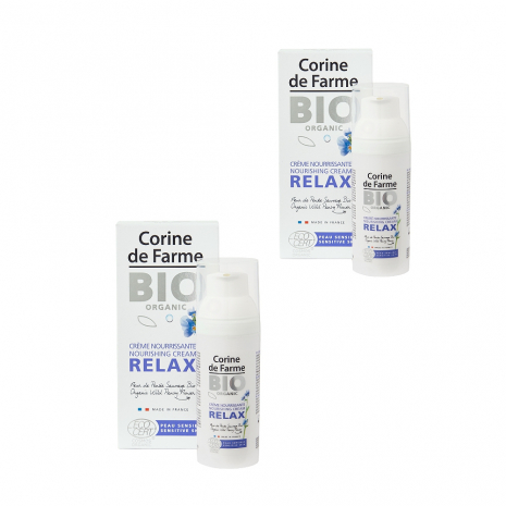 Lot de 2 Crèmes Nourrissantes Relax 50ml - Certifiées Bio