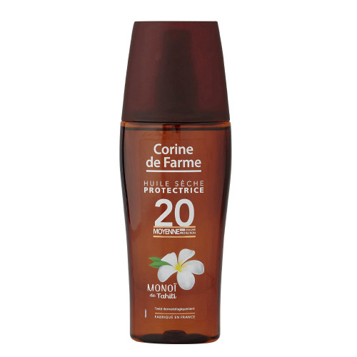 Huile Sèche Protectrice SPF20 Protection Moyenne au Monoï de Tahiti 150 ml