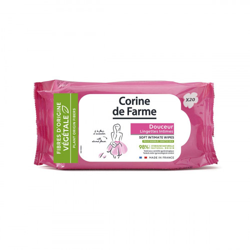 Lingettes Intimes Douceur x20 - Fibre D'origine Végétale